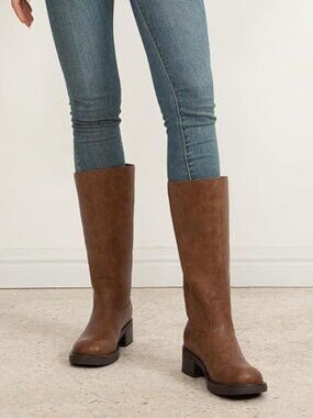 Tan Mid-Calf Women’s Heeled Boots - Versatile Everyday Style